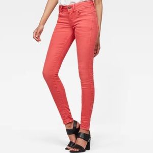 Bright Coral Denim